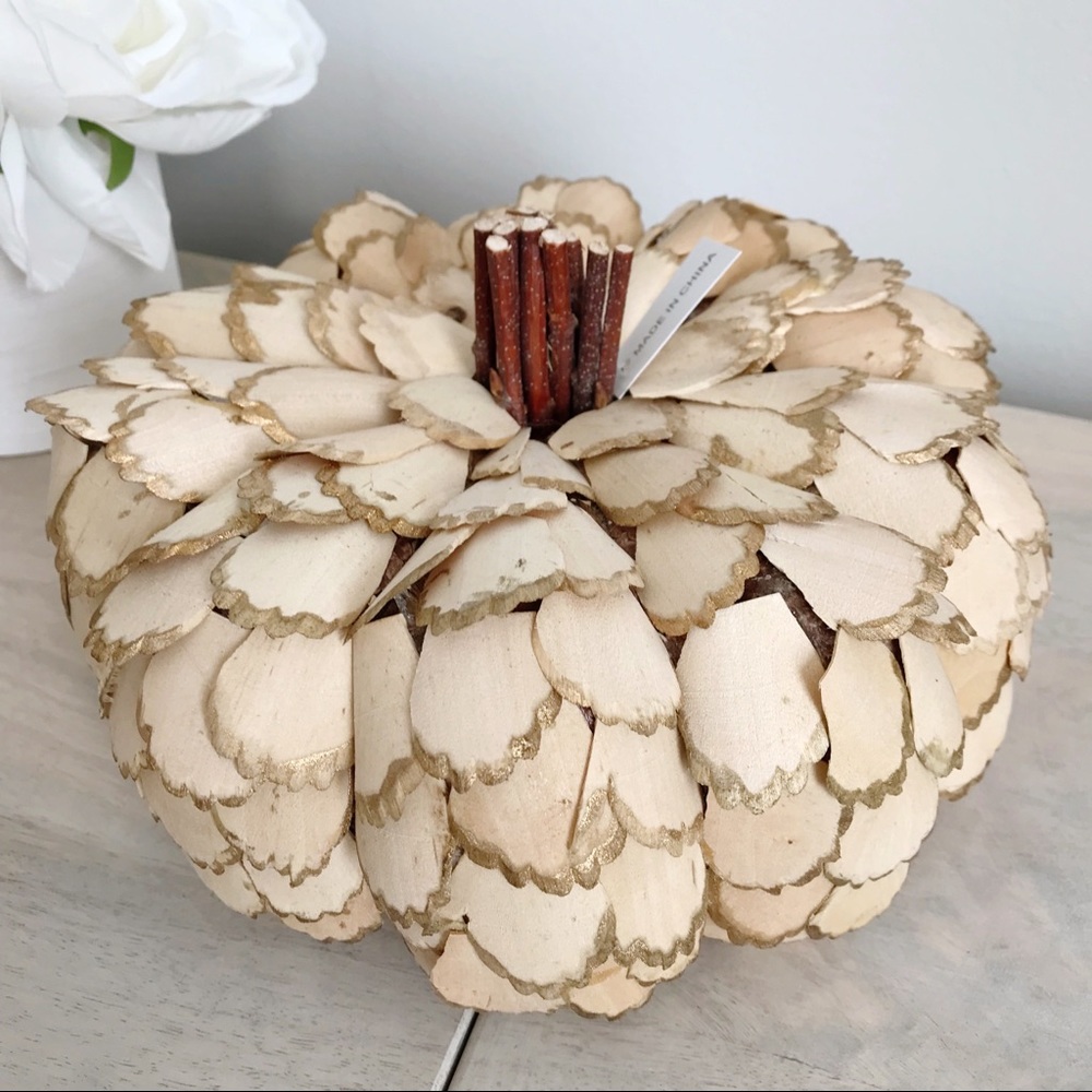Lightweight Wooden Pumpkin Fall Home Farmhouse Decor